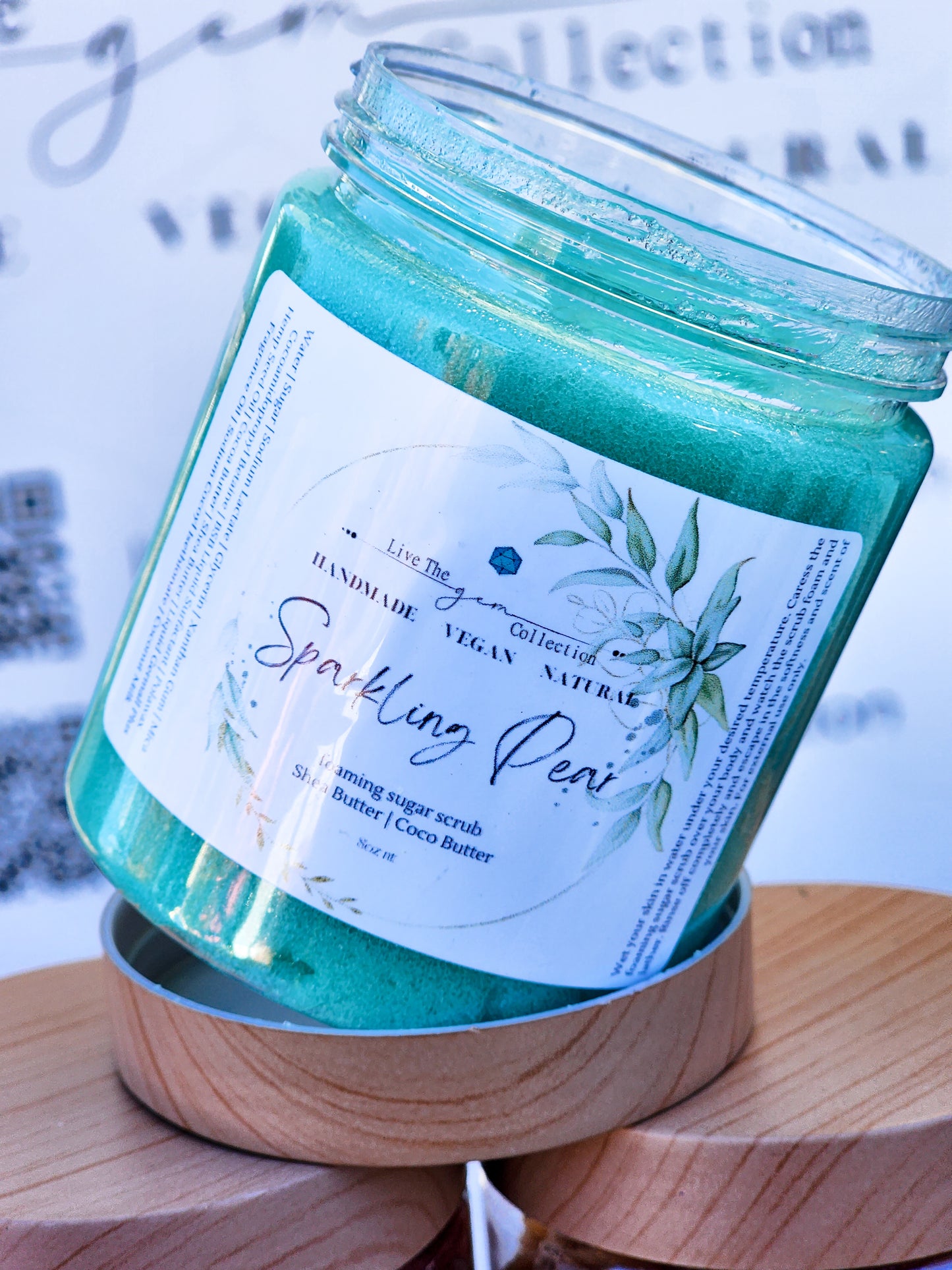 Sparkling Pear Foaming Sugar Scrub