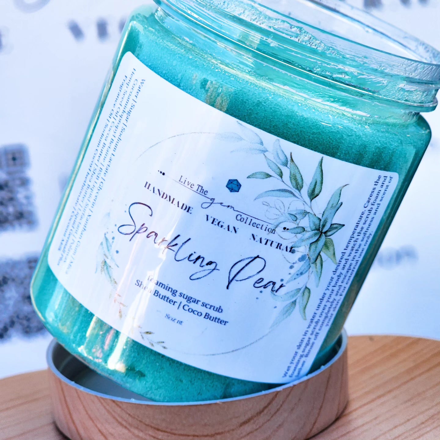 Sparkling Pear Foaming Sugar Scrub