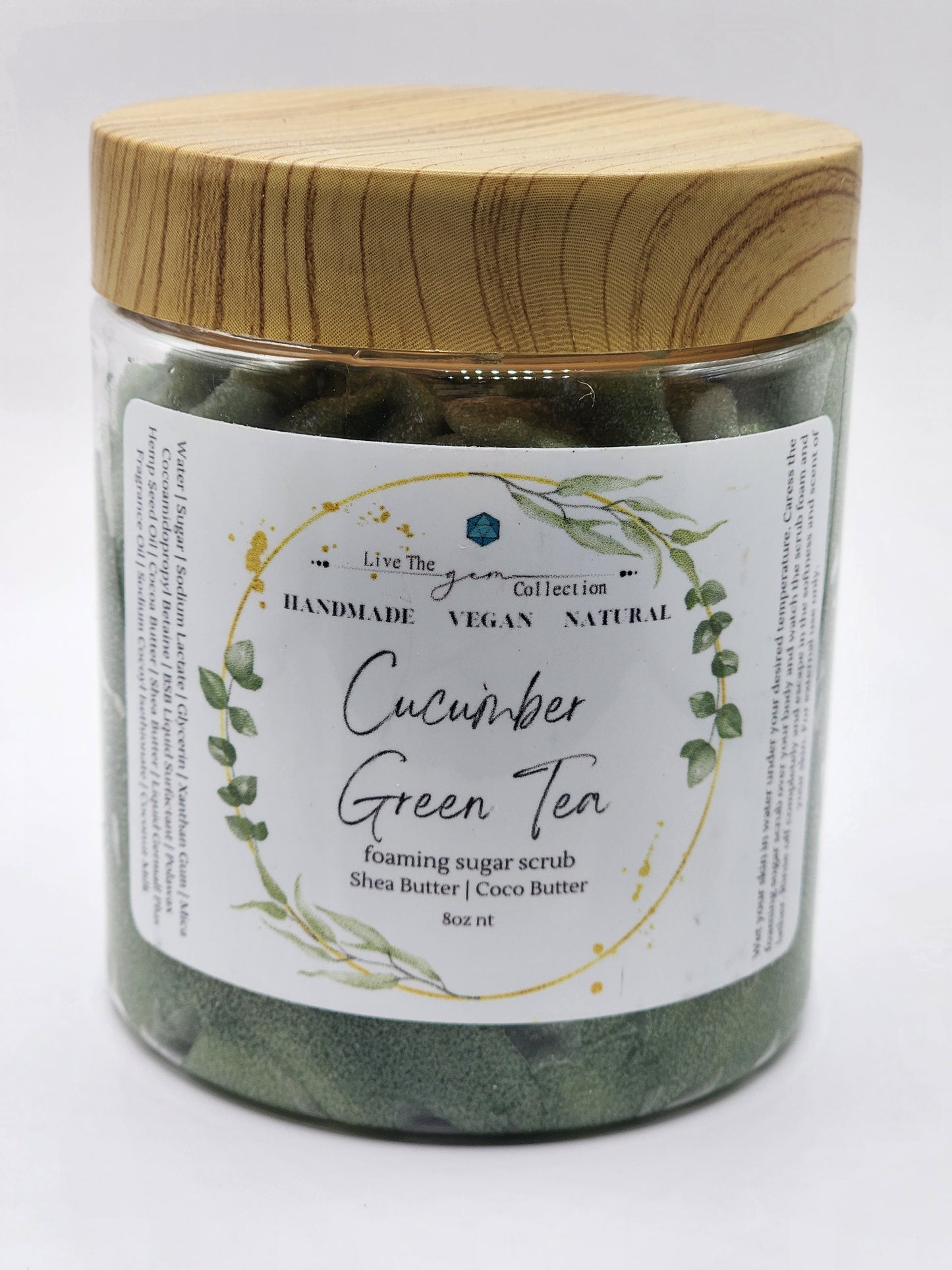 Cucumber Green Tea Foaming Sugar Scrub