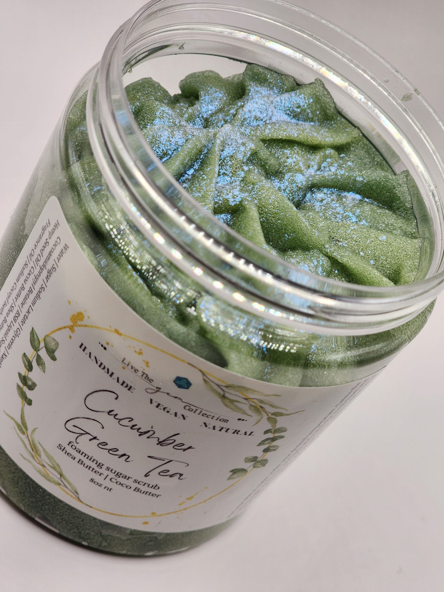 Cucumber Green Tea Foaming Sugar Scrub
