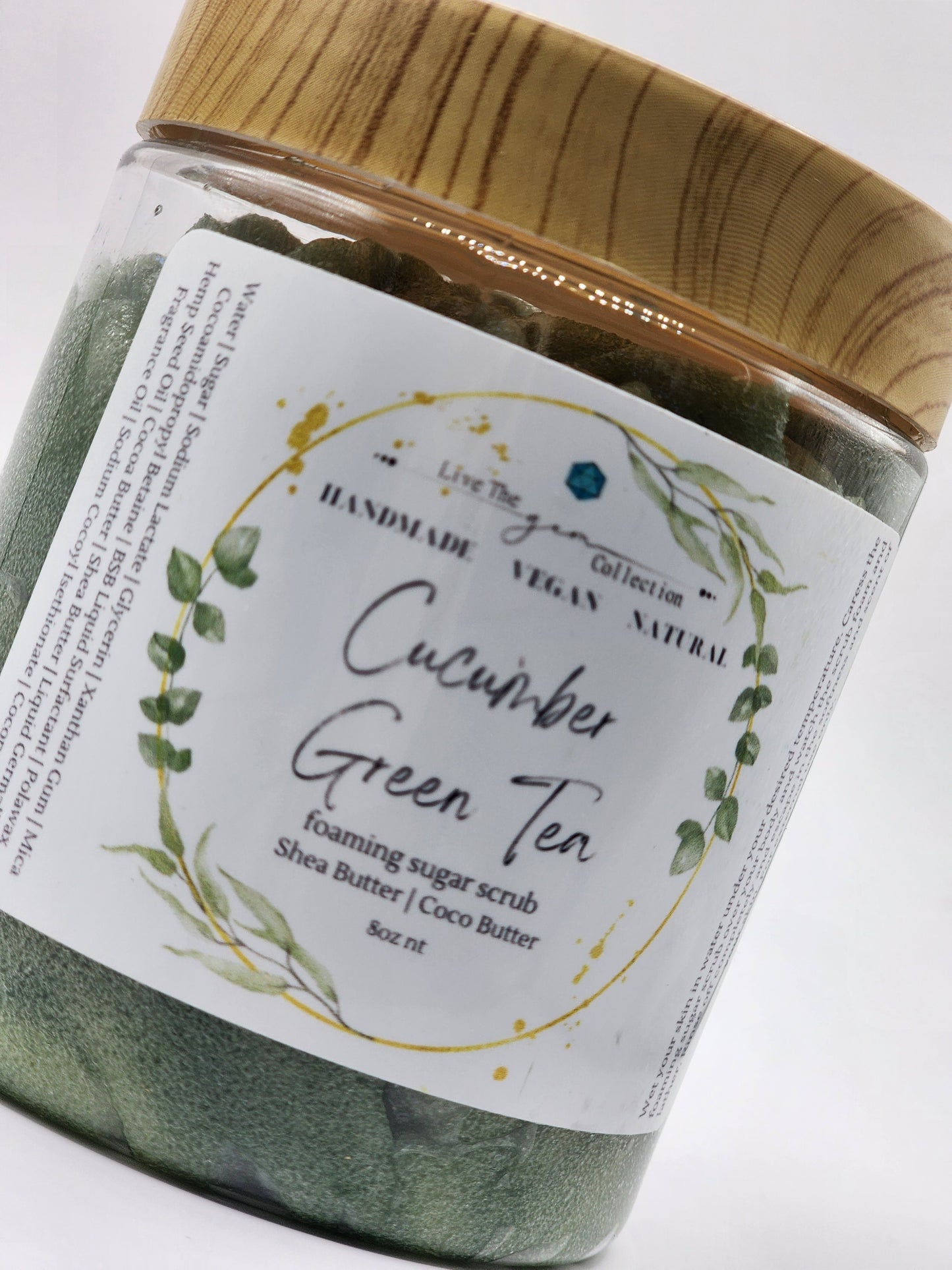 Cucumber Green Tea Foaming Sugar Scrub