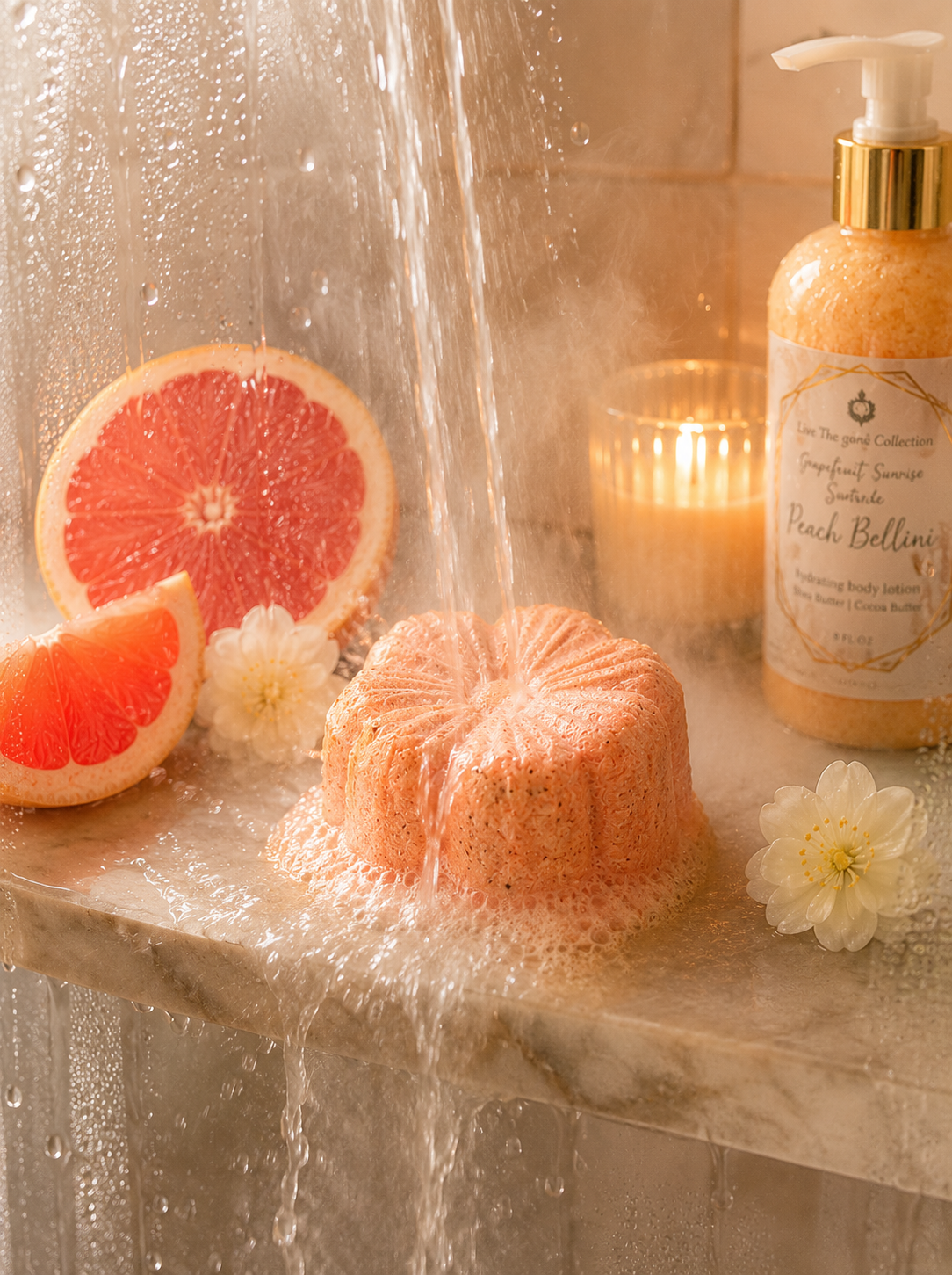 Grapefruit Sunrise Aromatherapy Shower Steamer
