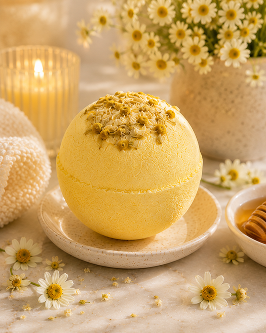 Chamomile Garden Coconut Milk Bath Bomb