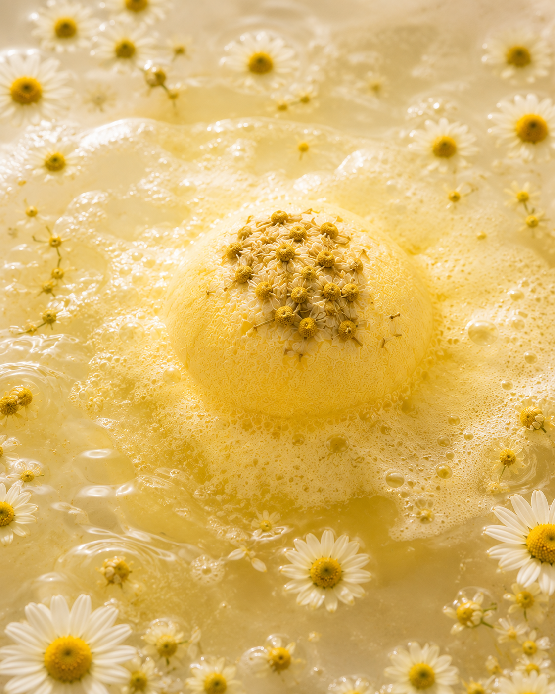 Chamomile Garden Coconut Milk Bath Bomb