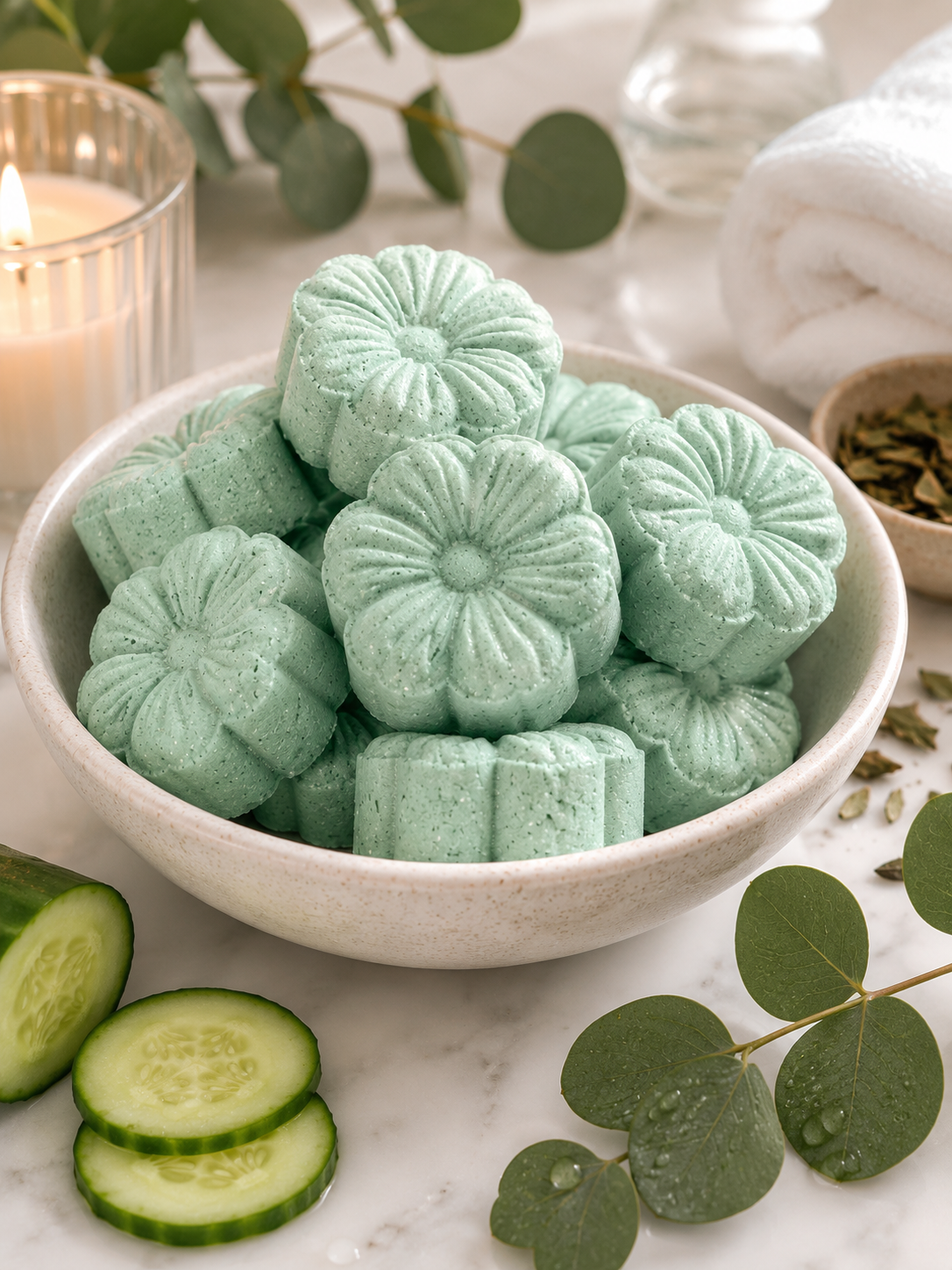 Cucumber Green Tea Aromatherapy Shower Steamer