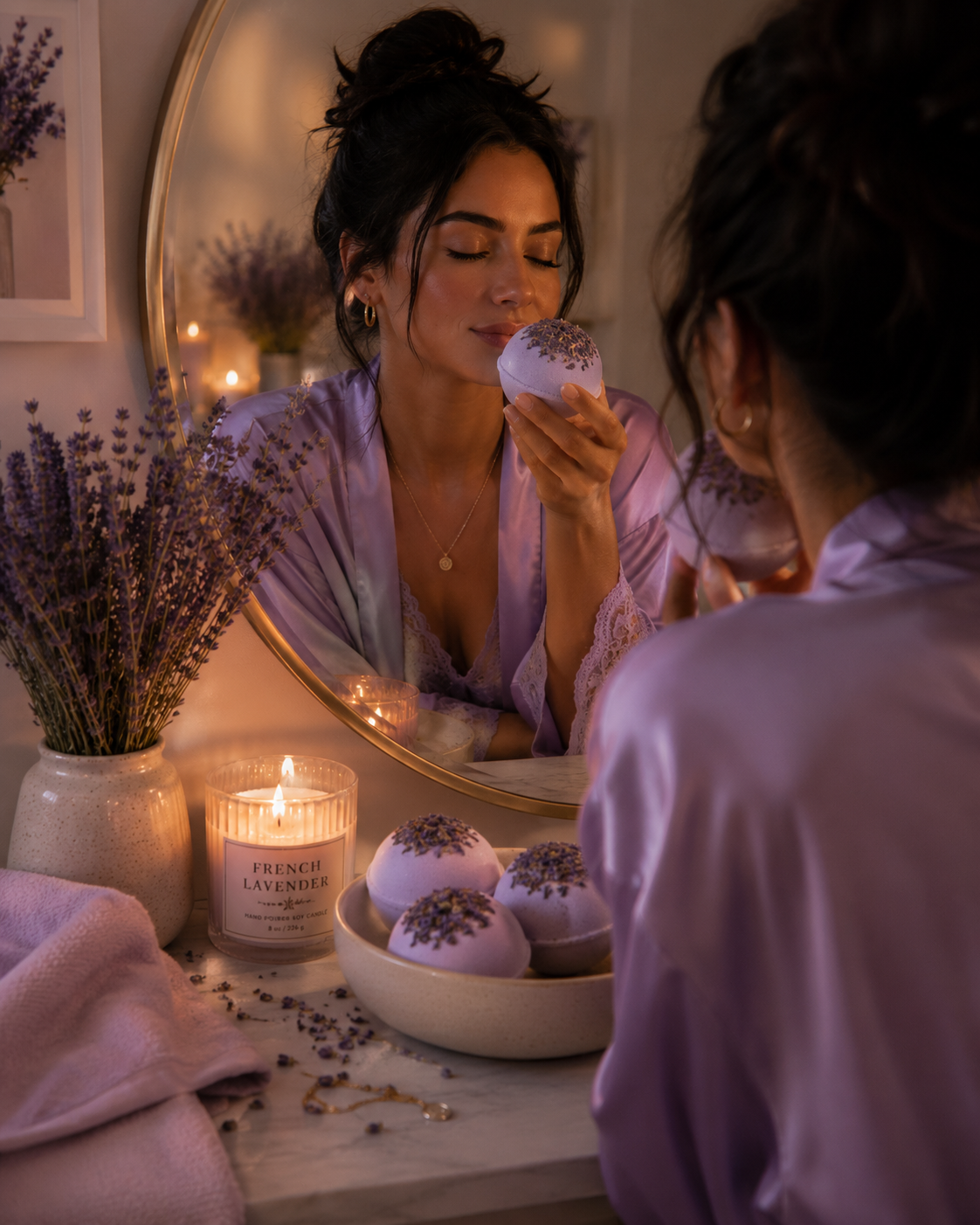 French Lavender Sunrise Bath Bomb Milk Bath