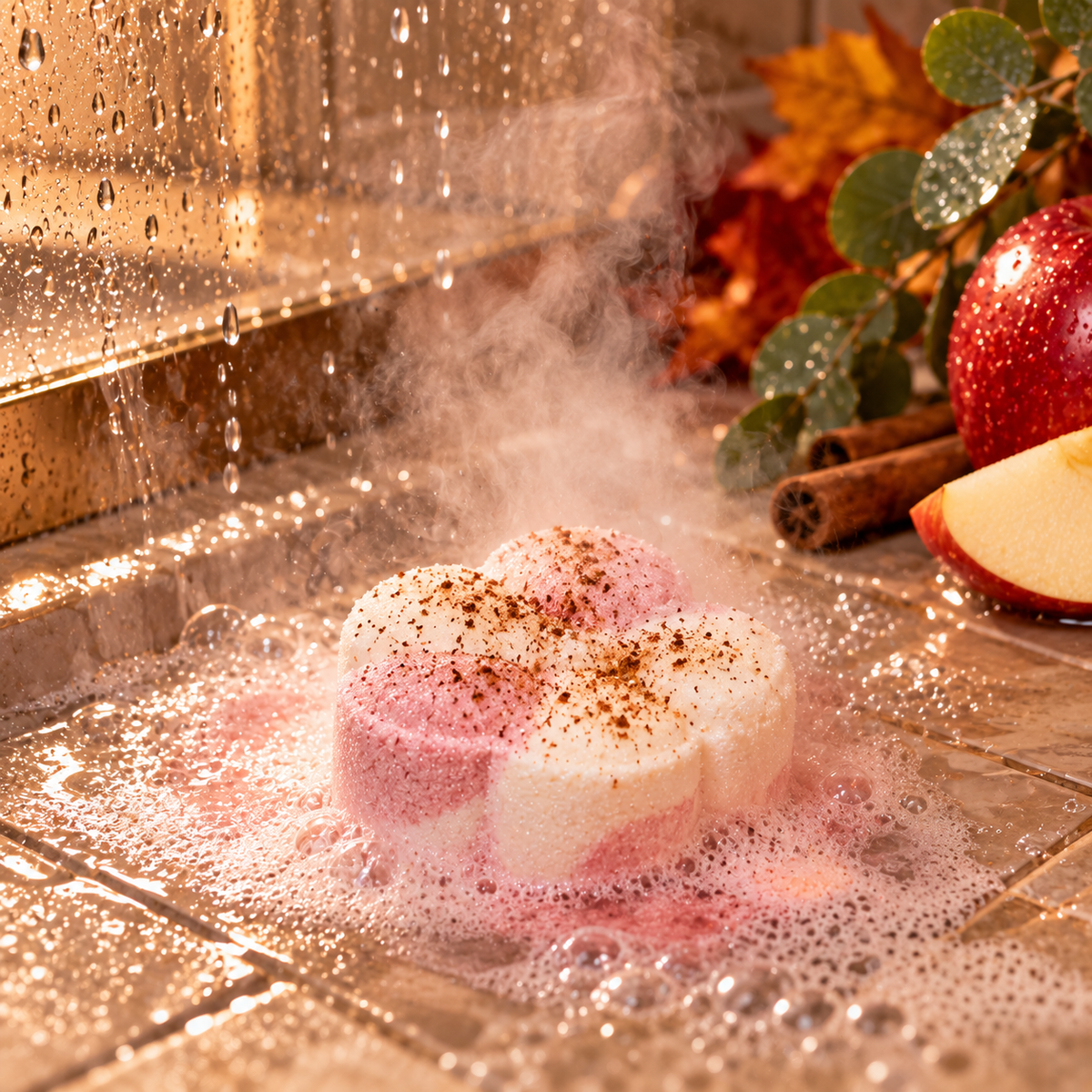 Dusted Apples Aromatherapy Shower Steamer