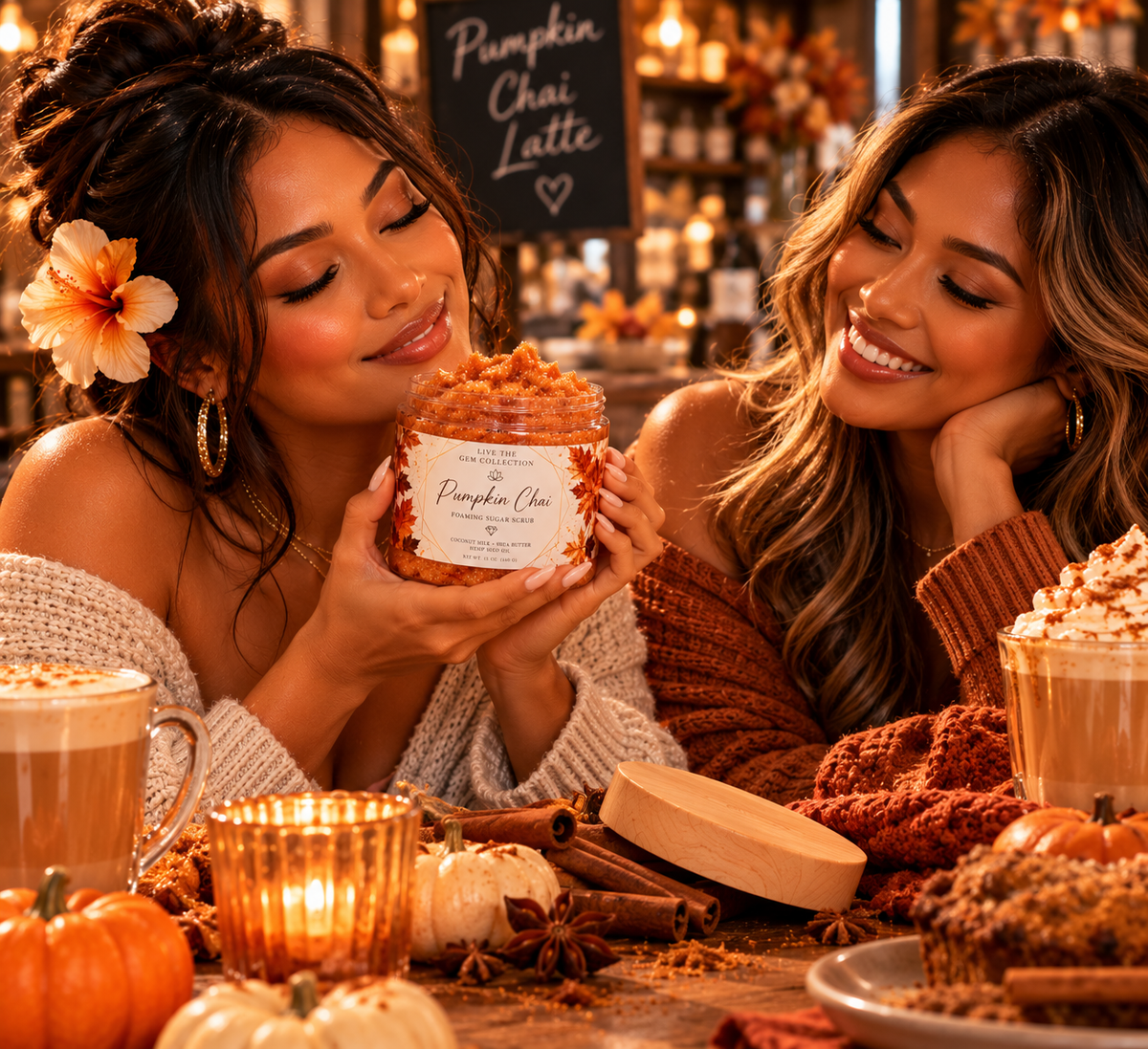 Pumpkin Chai Foaming Sugar Scrub