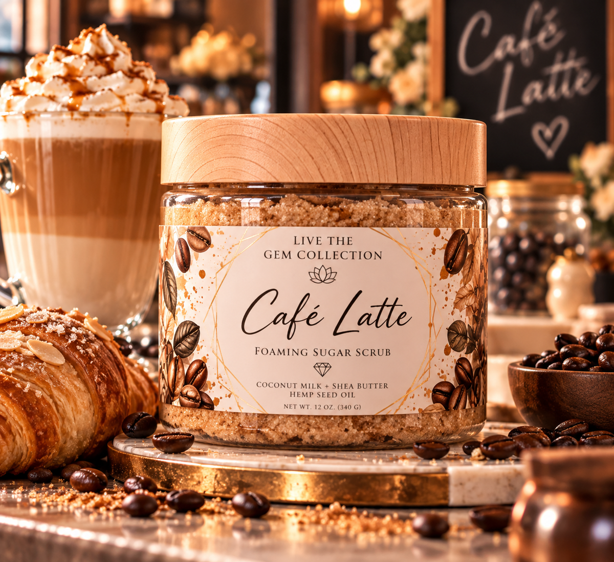 Cafe Latte Foaming Sugar Scrub
