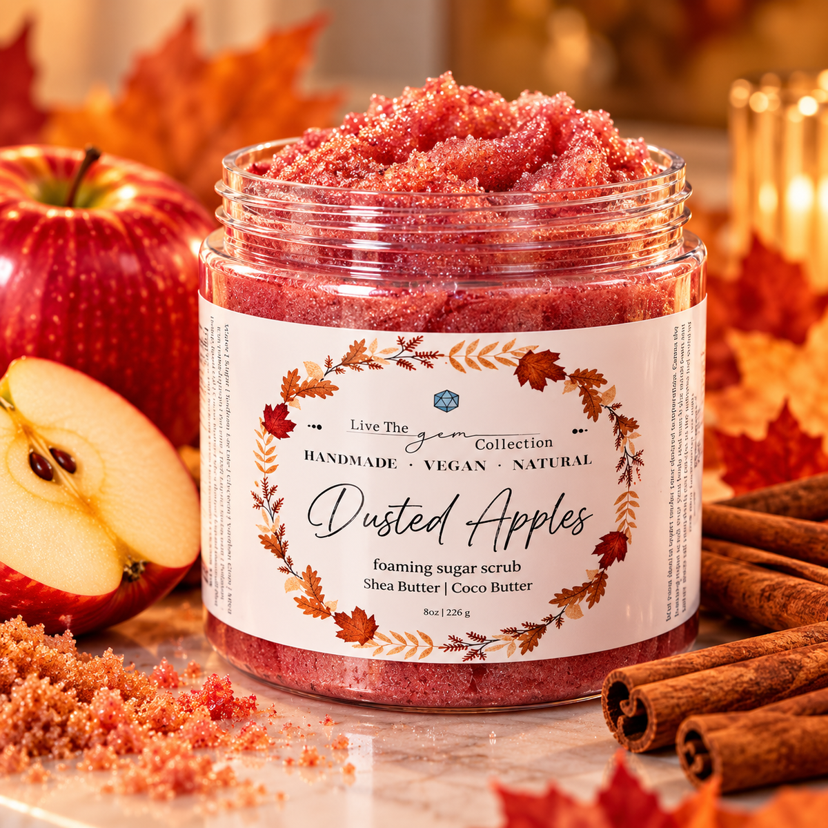 Dusted Apples Foaming Sugar Scrub