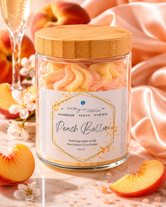 Peach Bellini Foaming Sugar Scrub