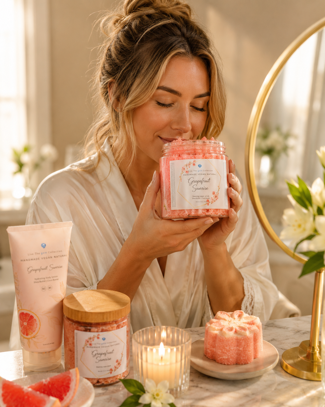 Grapefruit Sunrise Foaming Sugar Scrub