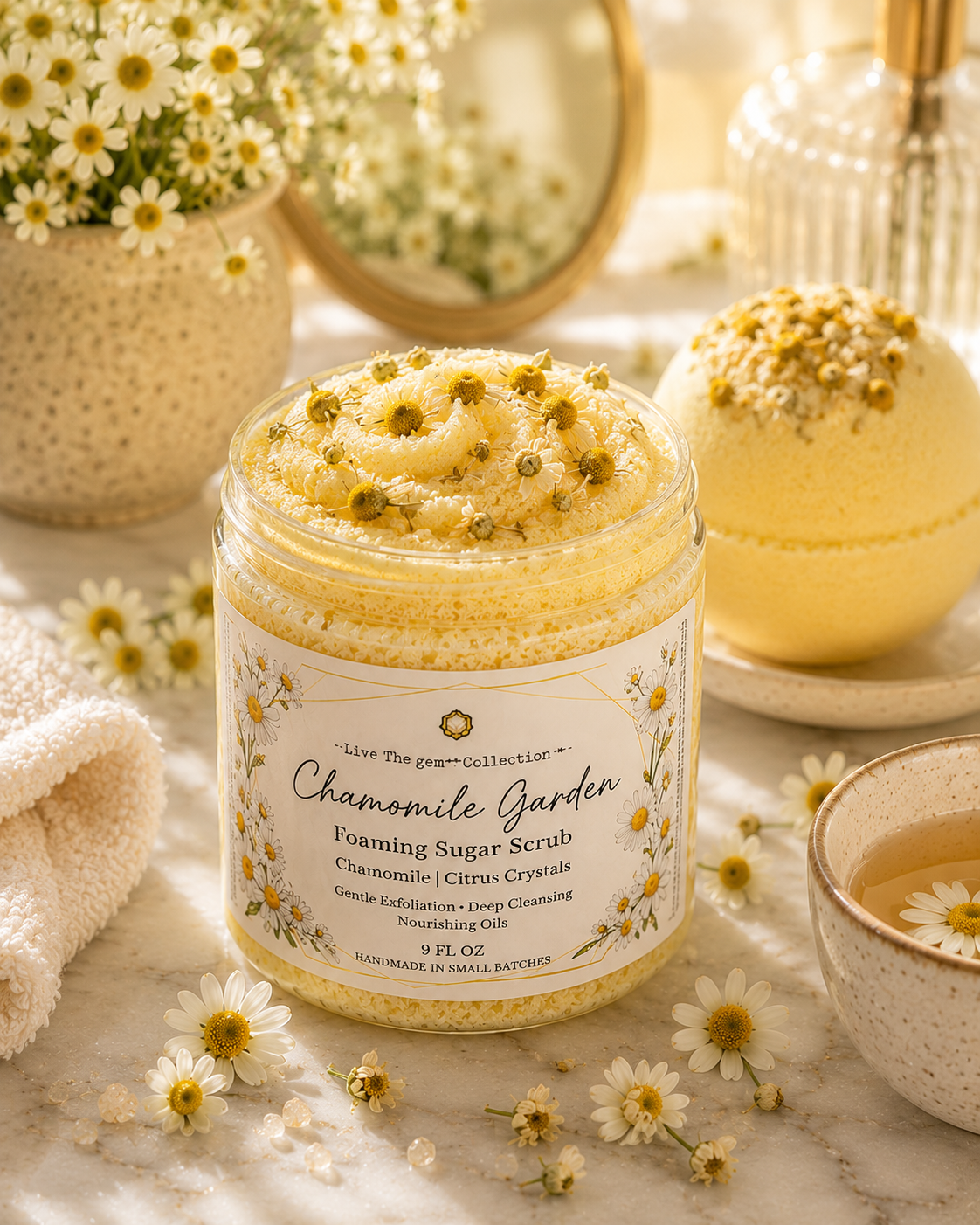 Chamomile Garden Foaming Sugar Scrub