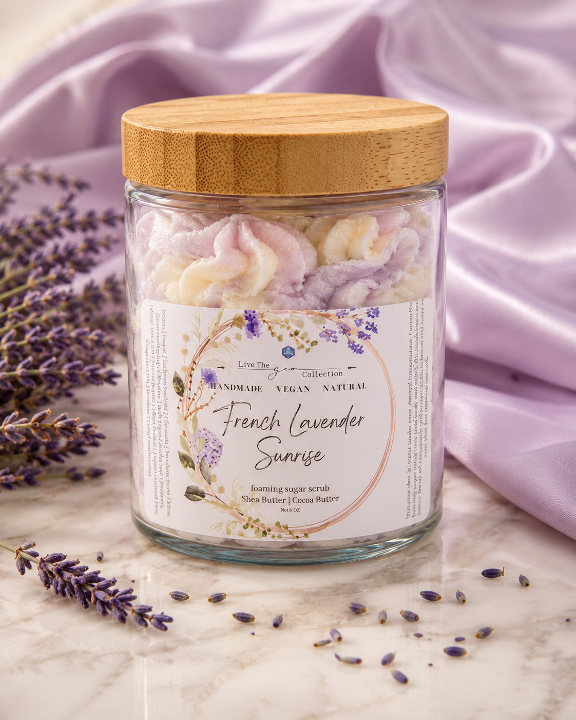 French Lavender Sunrise Foaming Sugar Scrub