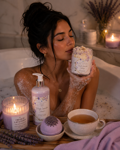 French Lavender Sunrise Foaming Sugar Scrub