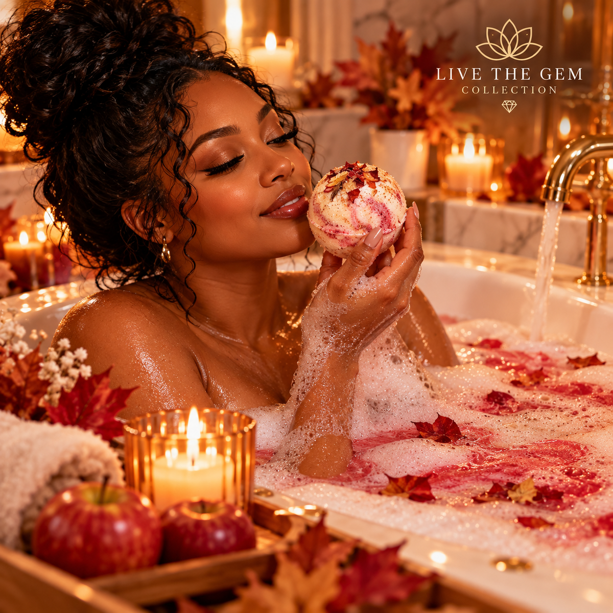 Dusted Apples Coconut Milk Bath Bomb