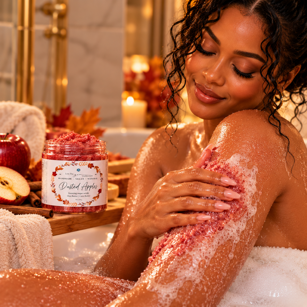 Dusted Apples Foaming Sugar Scrub