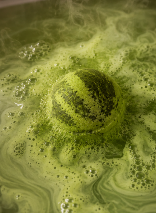 Cucumber Green Tea Coconut Milk Bath Bomb